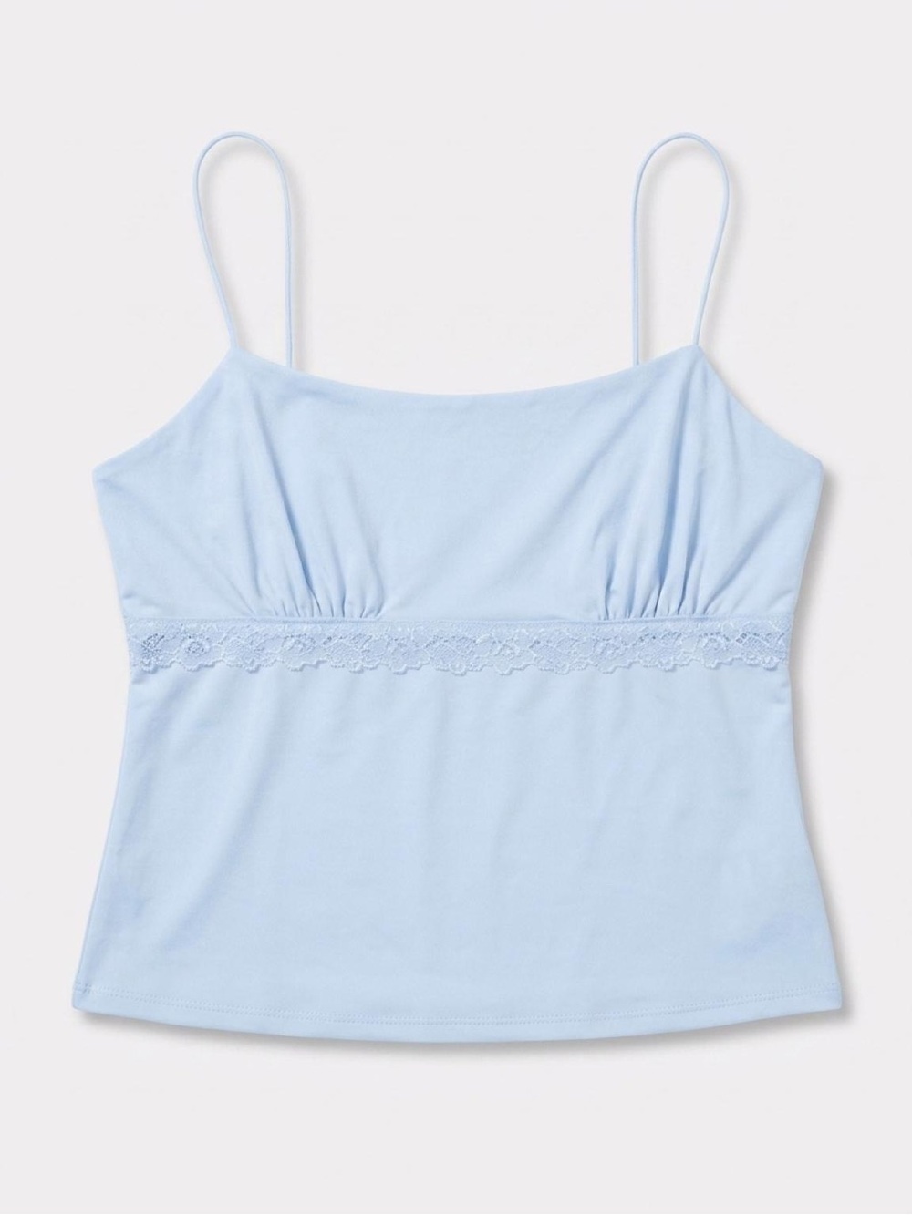 wild fable Light Blue Lace-Trim Camisole